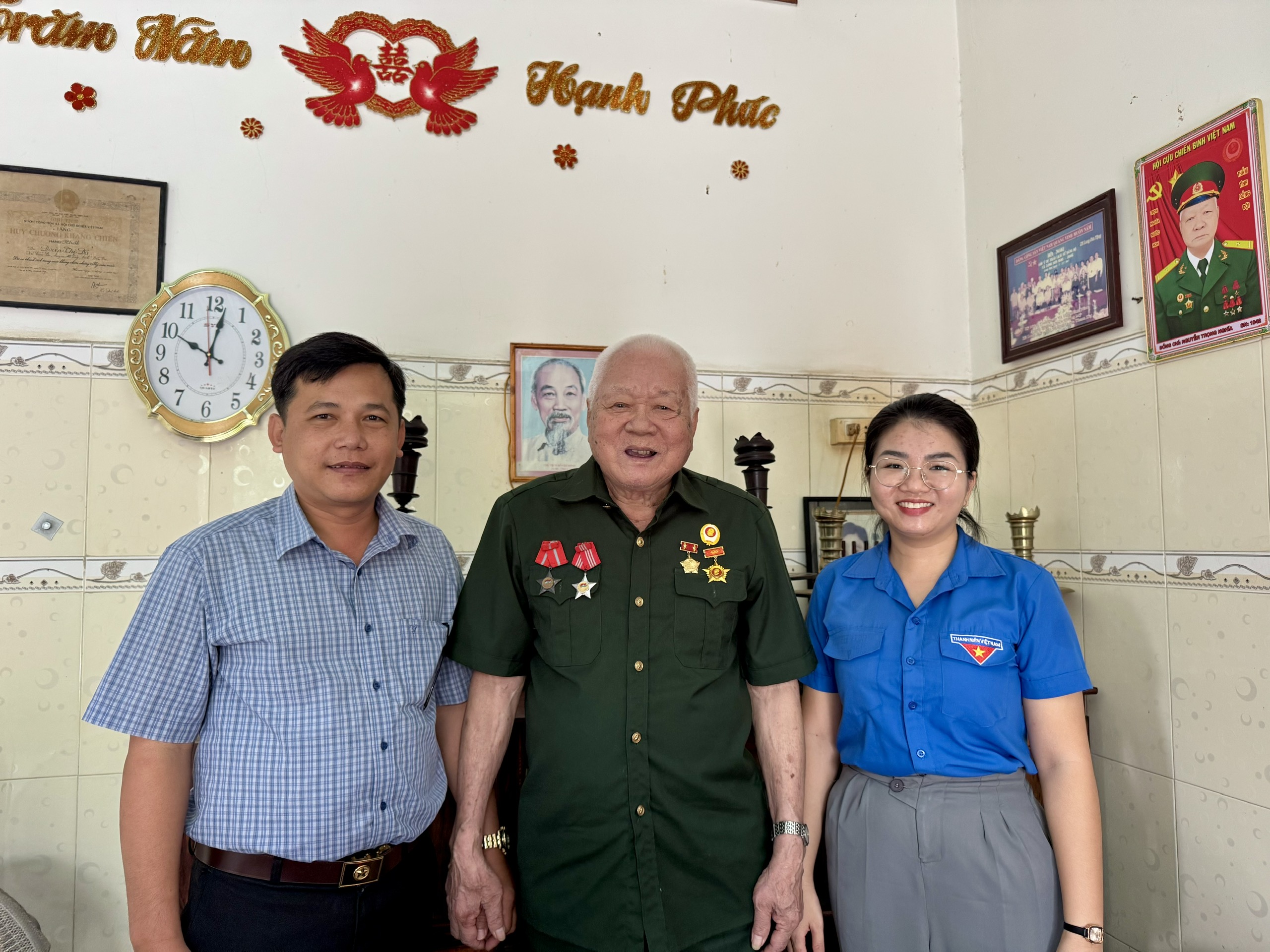 Đồng chí Nguyễn Trọng Nghĩa - Cựu Chiến binh xã