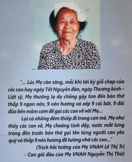 Mẹ Việt Nam Anh hùng Lê Thị Trị – Ngọn lửa bất diệt trong dòng chảy lịch sự dân tộc