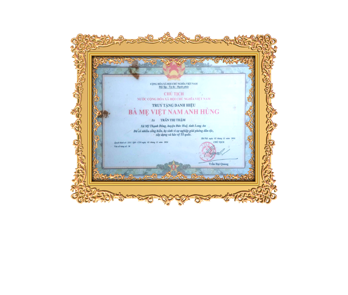 Mẹ Việt Nam anh hùng Trần Thị Thậm – Người phụ nữ kiên cường giữa những năm tháng chiến tranh