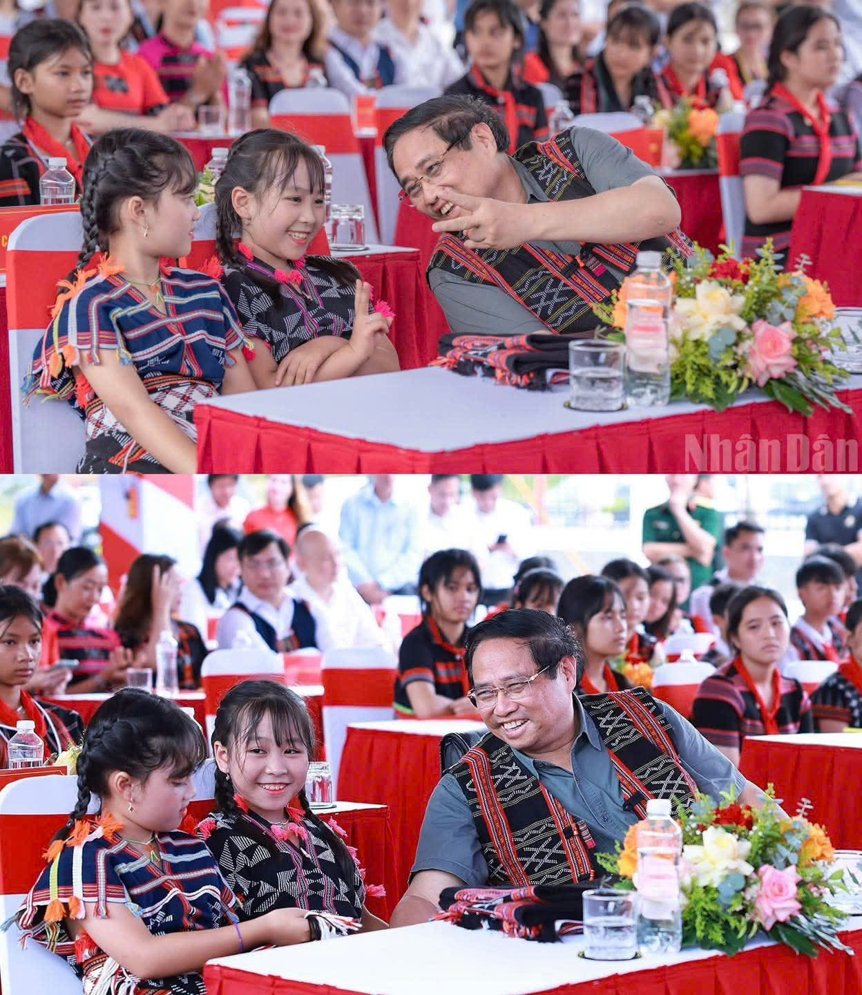 Một khoảnh khắc rất gần gũi và đáng yêu