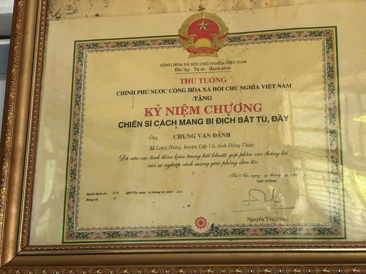 Chung Văn Đảnh - Chiến sĩ Cách Mạng bị bắt tù, đày