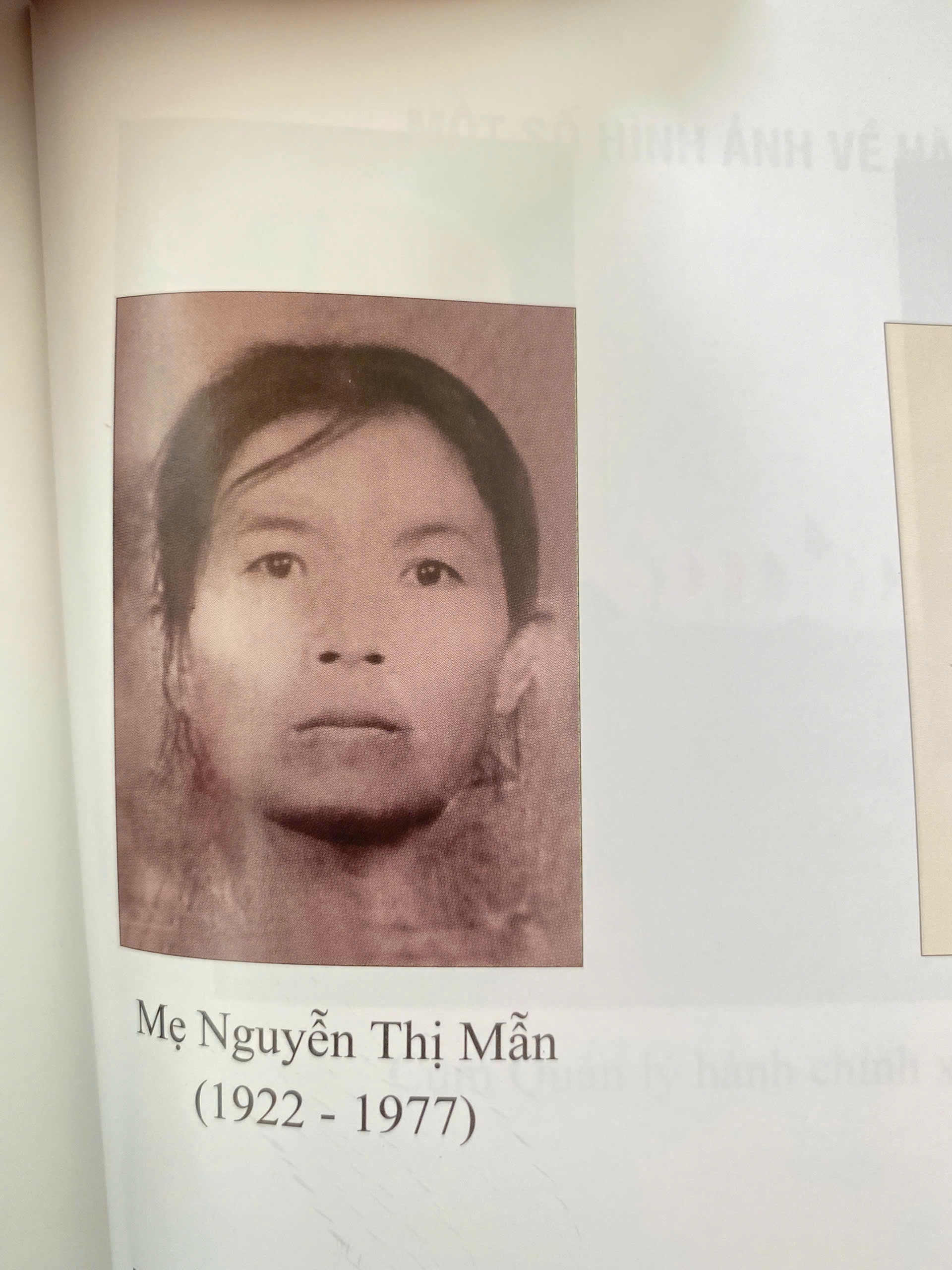 câu chuyện thời hoa lửa của mẹ NGUYỄN THỊ MẪN