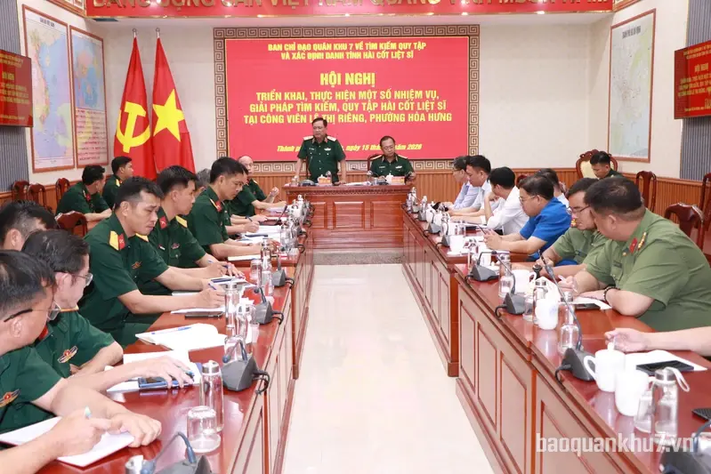 Triển khai, thực hiện một số nhiệm vụ mới về tìm kiếm hài cốt liệt sĩ tại công viên Lê Thị Riêng
