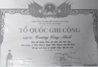 Liệt sĩ Trương Công Minh