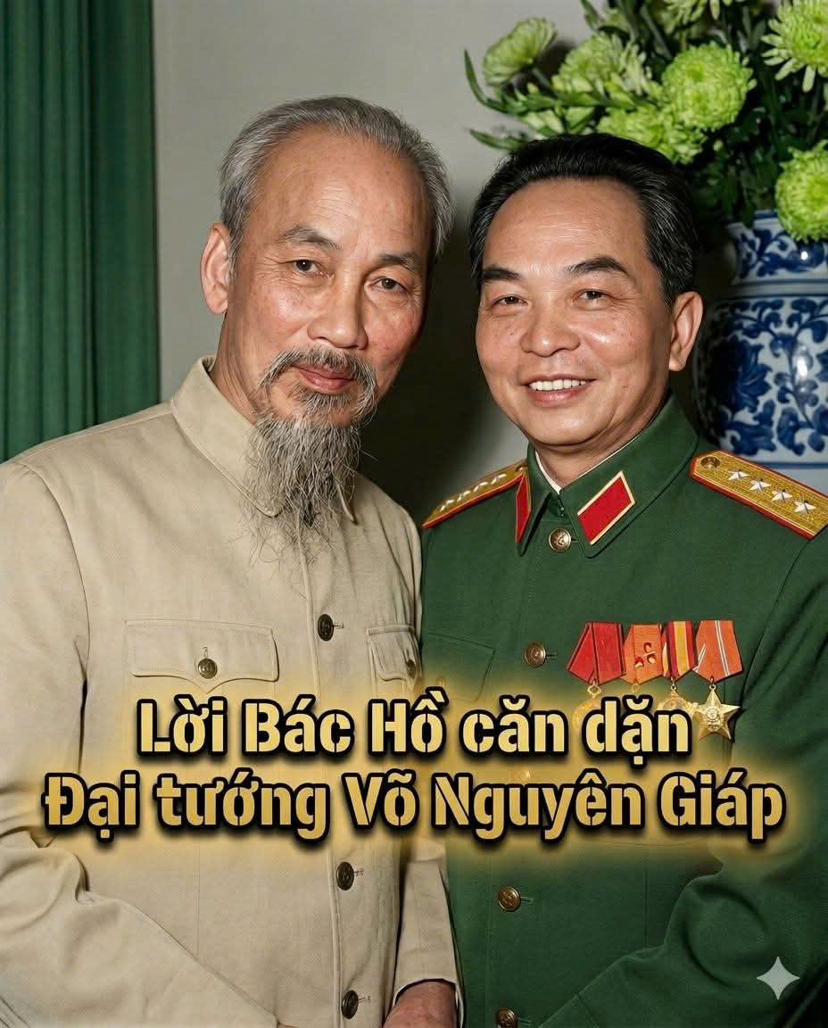 BÀI HỌC KHẮC CỐT GHI TÂM: LỜI BÁC HỒ CĂN DẶN ĐẠI TƯỚNG VÕ NGUYÊN GIÁP