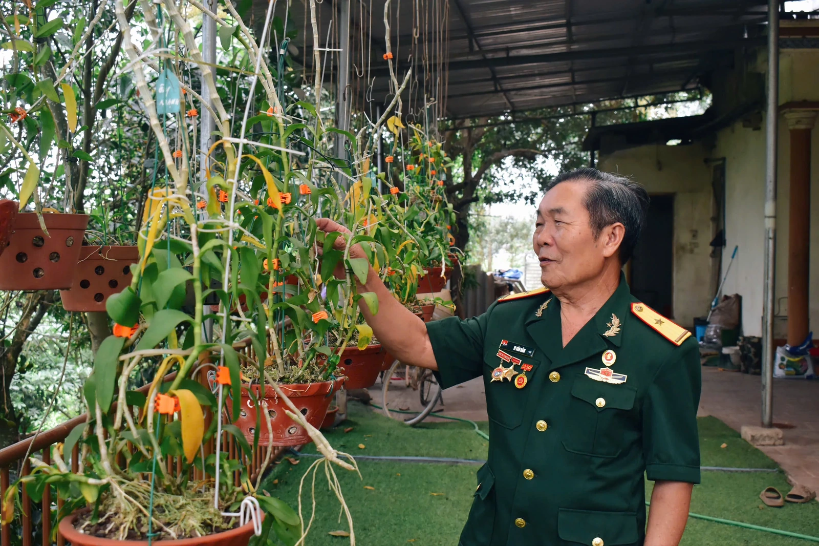 Lá thư nhà nhòe mực dưới ánh đèn dầu