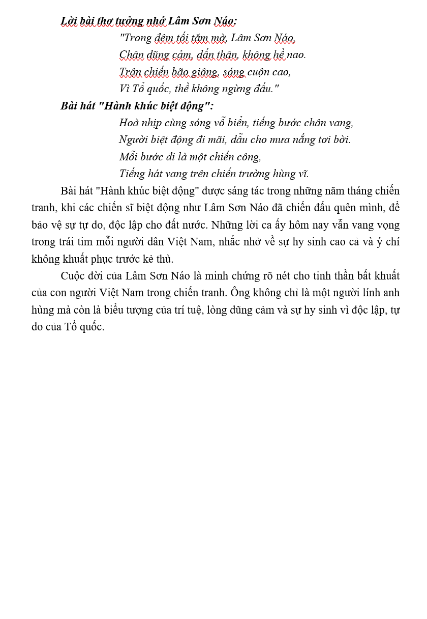 Anh hùng Lâm Sơn Náo - dấu ấn một chiến sĩ biệt động