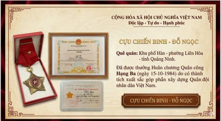 Tri ân người cựu chiến binh anh dũng