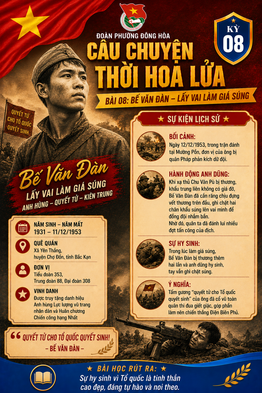 BẾ VĂN ĐÀN – LẤY VAI LÀM GIÁ SÚNG