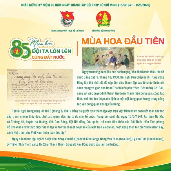 85 MÙA HOA ĐỘI TA LỚN LÊN CÙNG ĐẤT NƯỚC