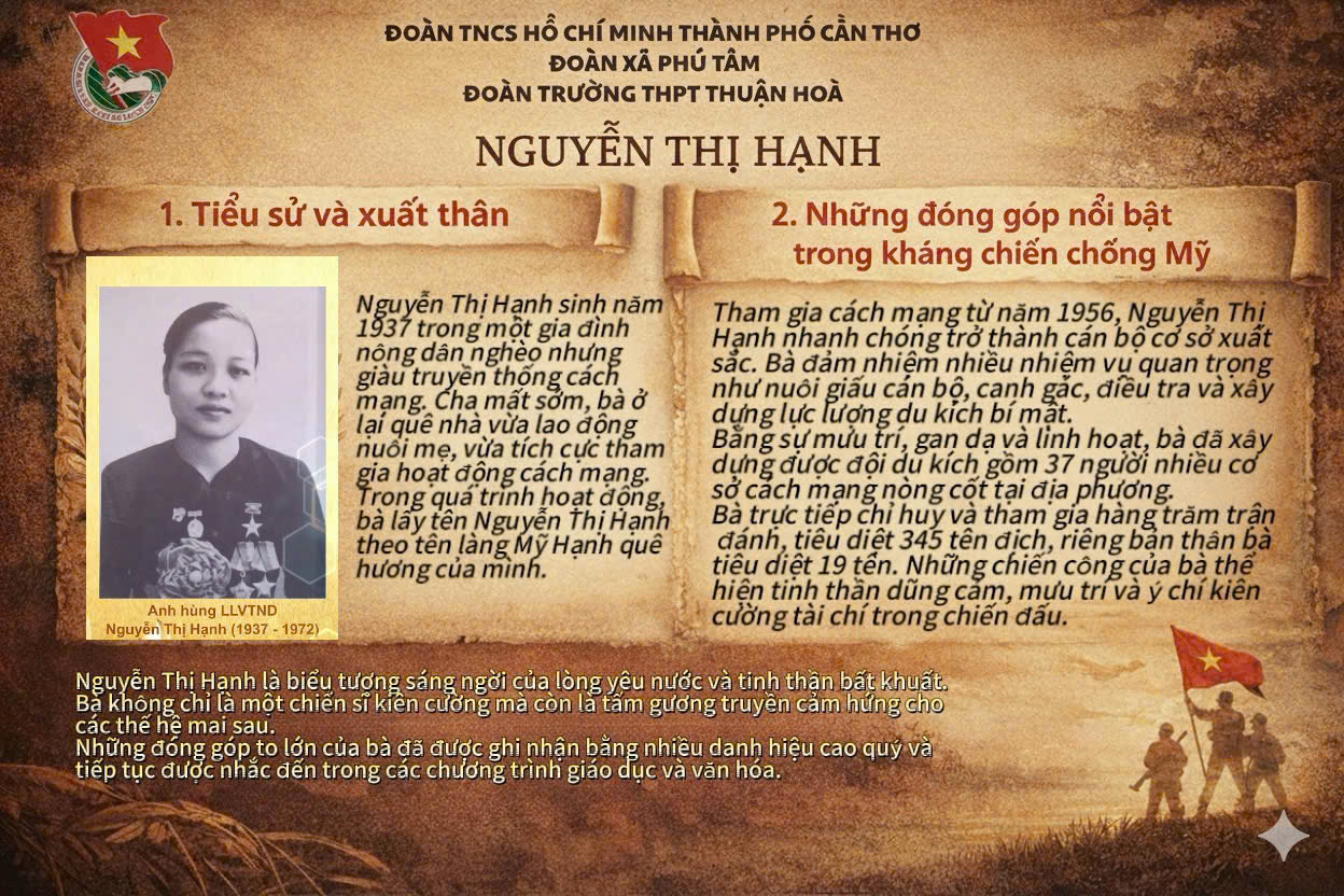 Lê Thị Hạnh- người phụ nữ kiên trung