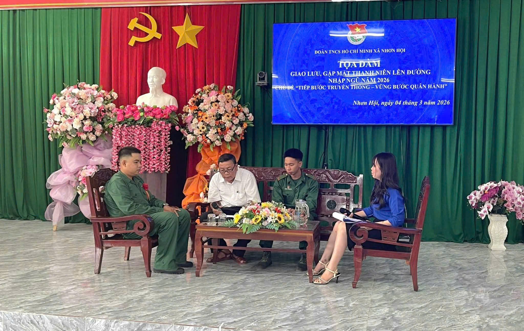 Tuổi trẻ Nhơn Hội họp mặt công dân sẵn sàng nhập ngũ năm 2026