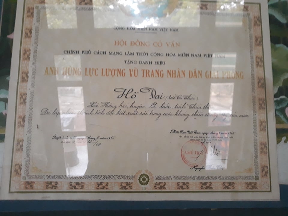 Hồ Vai- anh hùng LLVT
