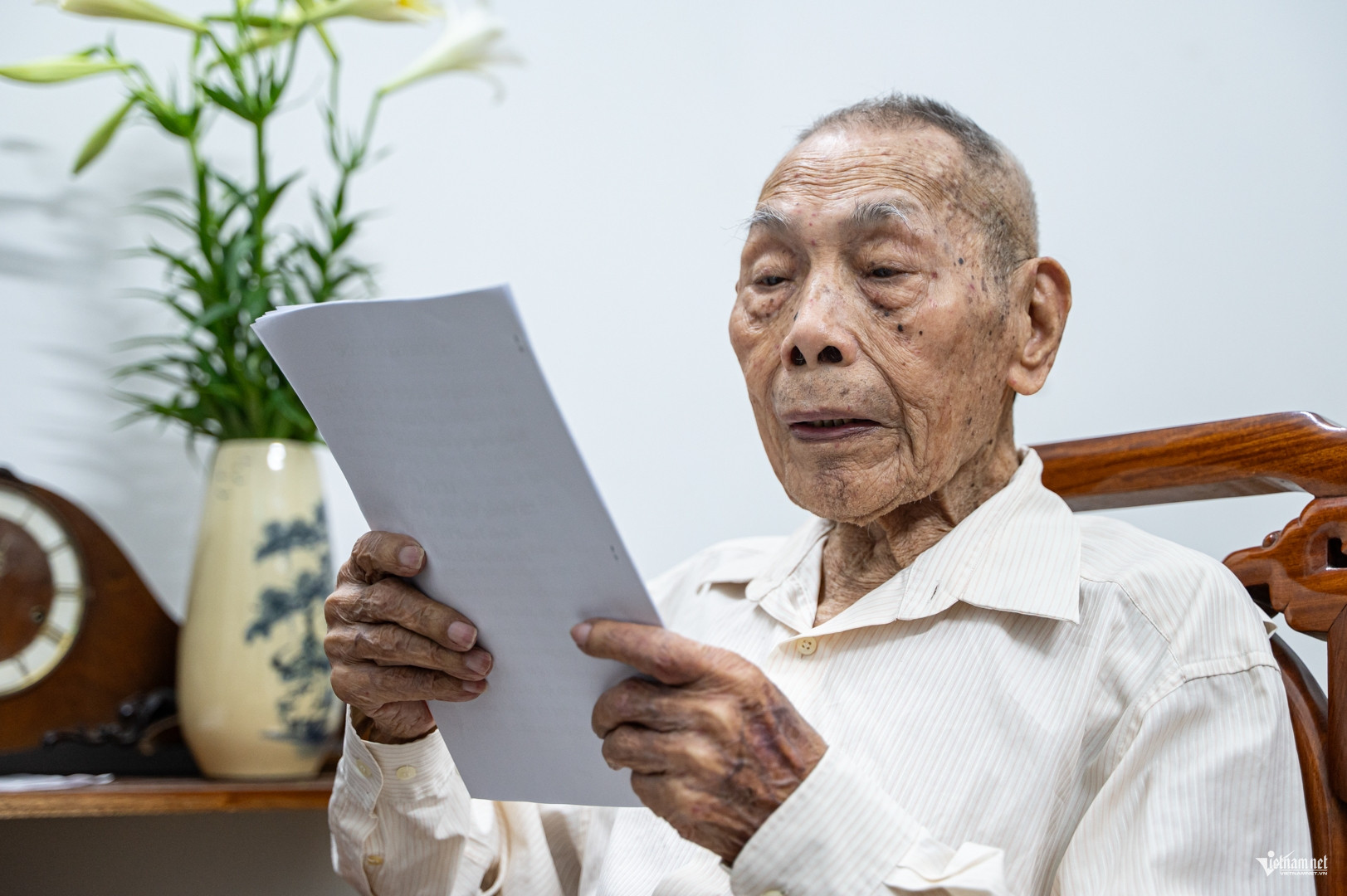 Cách dạy con không lời của cựu chiến binh 99 tuổi, từng làm cảnh vệ Phủ Chủ tịch