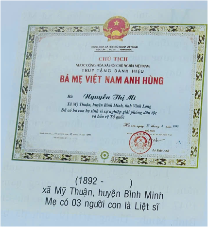 MẸ VIỆT NAM ANH HÙNG Nguyễn Thị Mì