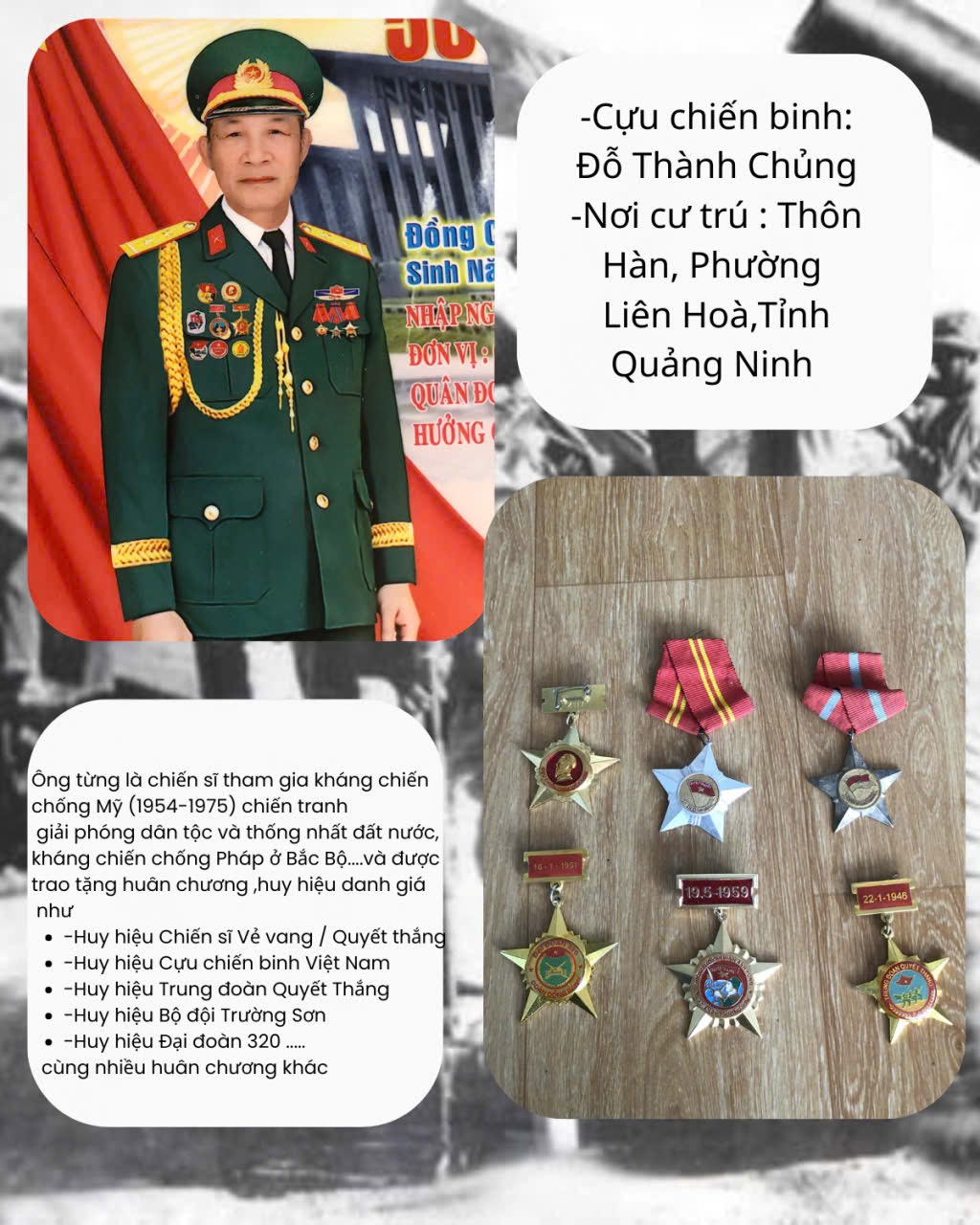 Cựu Chiến Binh Đỗ Thành Chủng