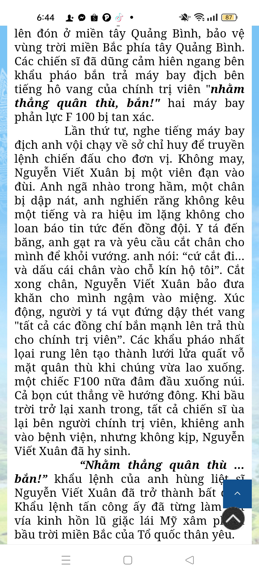 Nguyễn Viết Xuân - Sự dũng cảm quật cường và sự hi sinh anh dũng cho dân tộc