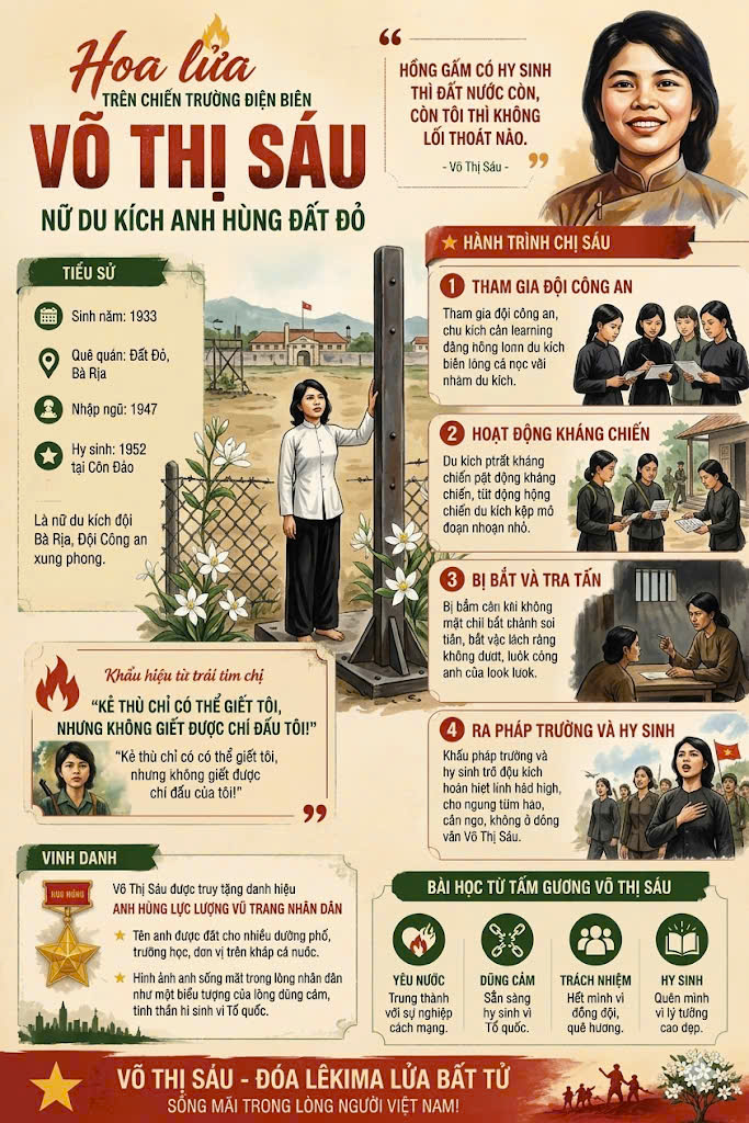 Nữ du kích anh hùng đất đỏ