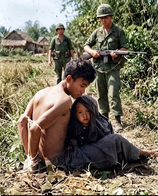 BỨC ẢNH GÂY ÁM ẢNH TỪ BỒNG SƠN NĂM 1966: NGƯỜI CHA VÀ ĐỨA CON GIỮA VÒNG XOÁY CHIẾN TRANH