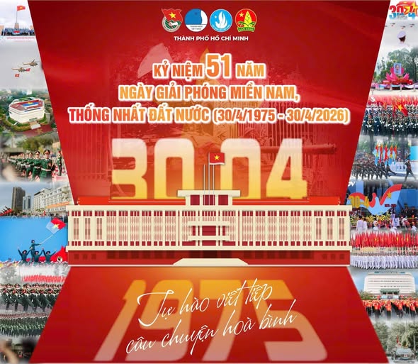 Kỷ niệm 51 năm Ngày Giải phóng miền Nam, thống nhất đất nước (30/4/1975 – 30/4/2026) – dấu mốc lịch sử chói lọi, khẳng định ý chí quật cường và khát vọng hòa bình của dân tộc Việt Nam.