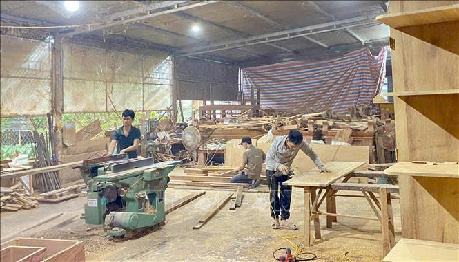 Làng mộc Thái Yên 400 năm tuổi ở Hà Tĩnh vào vụ Tết