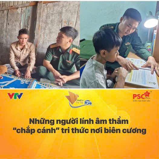 NHỮNG NGƯỜI LÍNH ÂM THẦM "CHẮP CÁNH" TRI THỨC NƠI BIÊN CƯƠNG. 