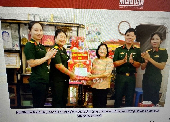 Nữ Anh hùng Lực lượng vũ trang nhân dân Nguyễn Ngọc Ánh 