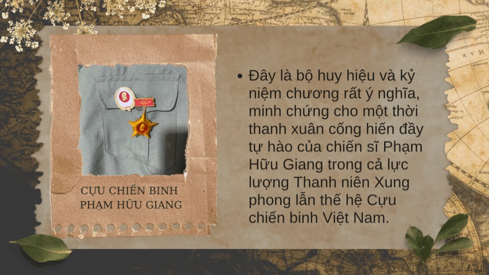 HUY HIỆU VÀ KỶ NIỆM CHƯƠNG CỦA CỰU CHIẾN BINH PHẠM HỮU GIANG