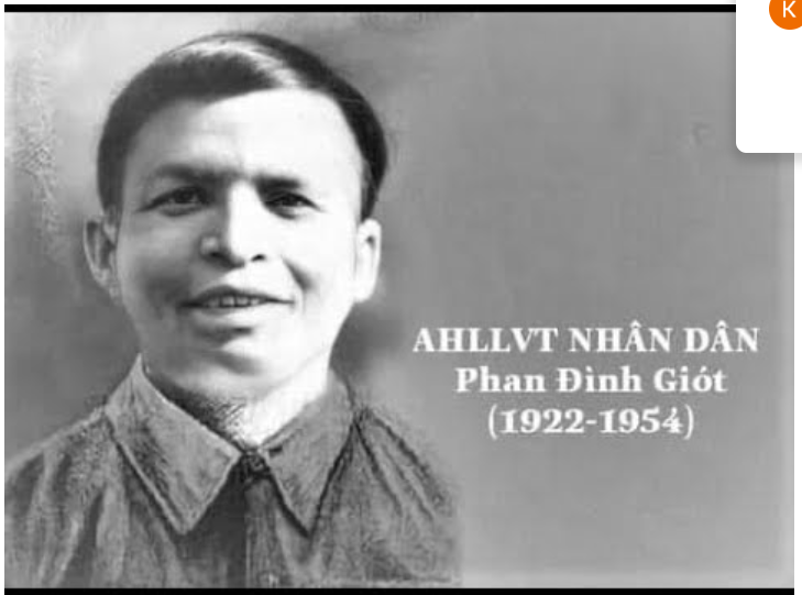 PHAN ĐÌNH GIÓT lấy thân mình lấp lỗ châu mai,