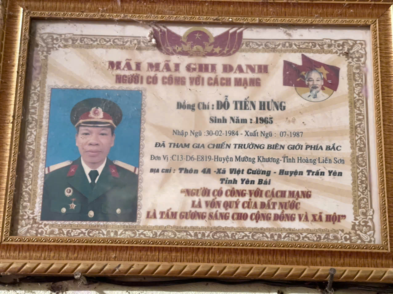 Câu chuyện thời hoa lửa – Người lính Đỗ Tiến Hùng