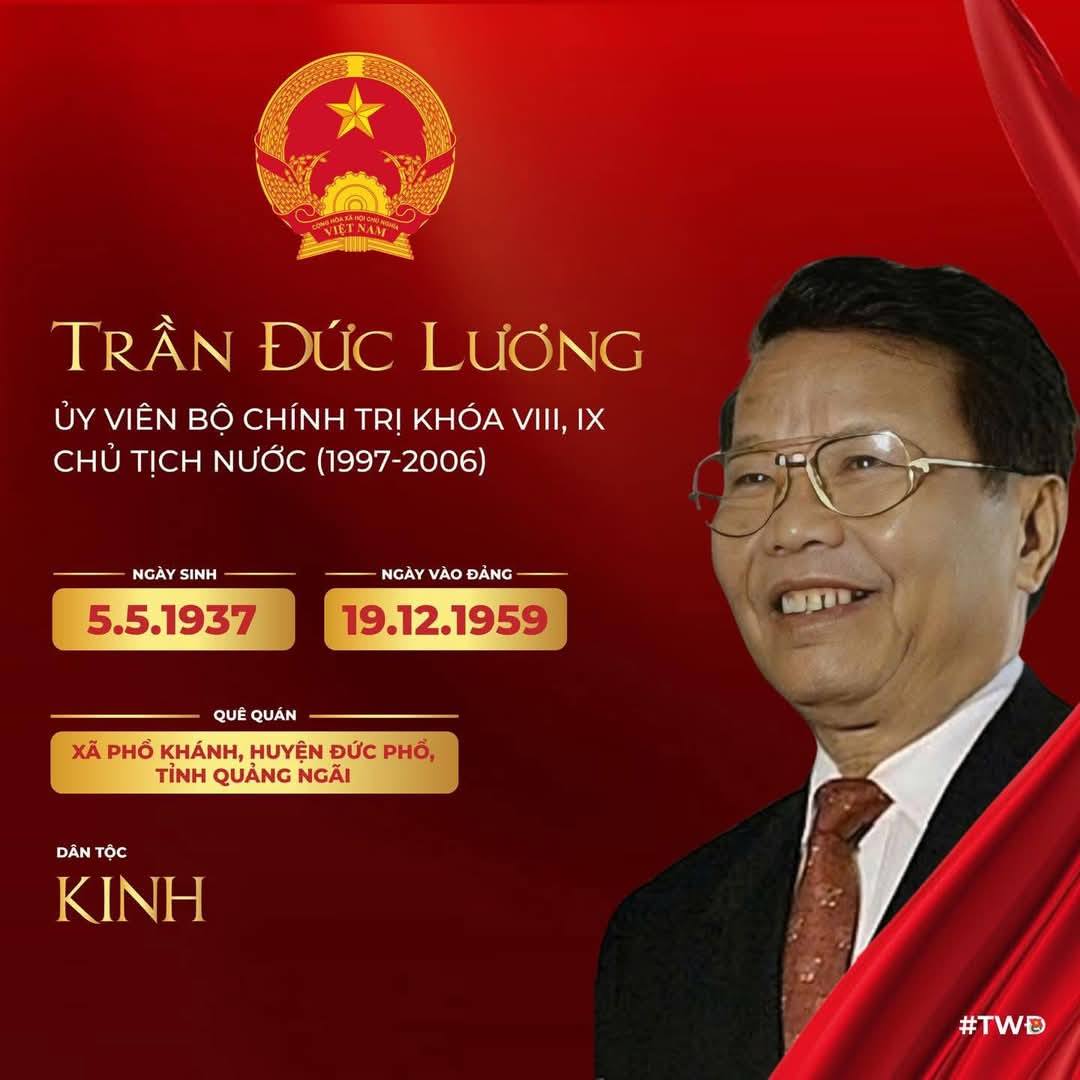 ĐỒNG CHÍ TRẦN ĐỨC LƯƠNG – CUỘC ĐỜI VÀ SỰ NGHIỆP