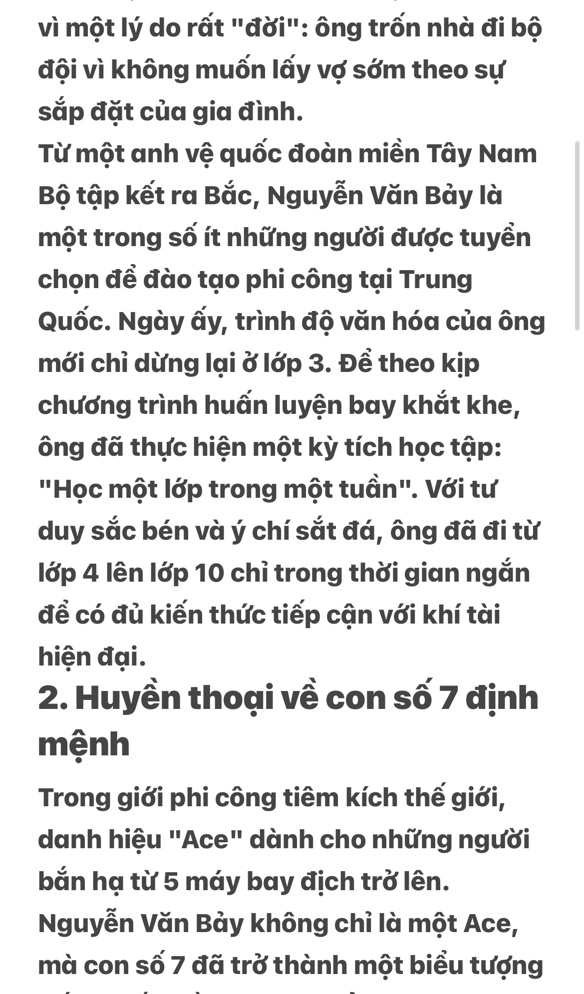 Cuộc đời gắn liền với số 7 của đại tá , lực lượng vũ trang nhân dân Nguyễn Văn Bảy. (1)