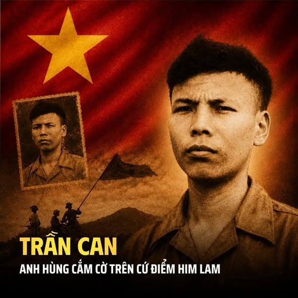 ANH HÙNG CẮM CỜ TRÊN ĐIỂM HIM LAM