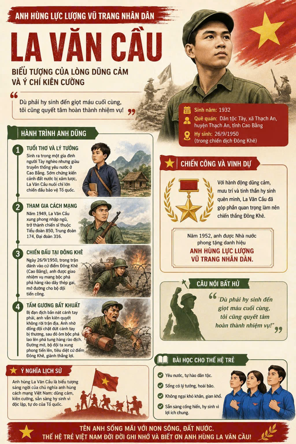 La Văn Cầu – Ý chí thép, lòng yêu nước bất diệt.