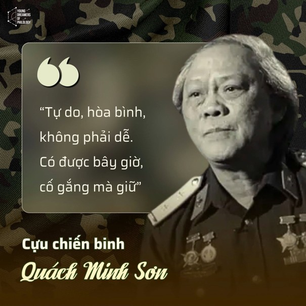 Tự do hoà bình không phải dễ, có được bây giờ, cố gắng mà giữ