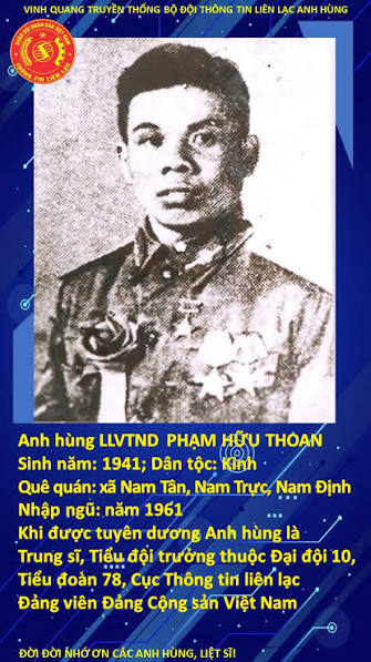 PHẠM HỮU THOAN – NGƯỜI CHIẾN SĨ QUÂN BƯU GIỮ VỮNG MẠCH MÁU THÔNG TIN TRÊN CHIẾN TRƯỜNG