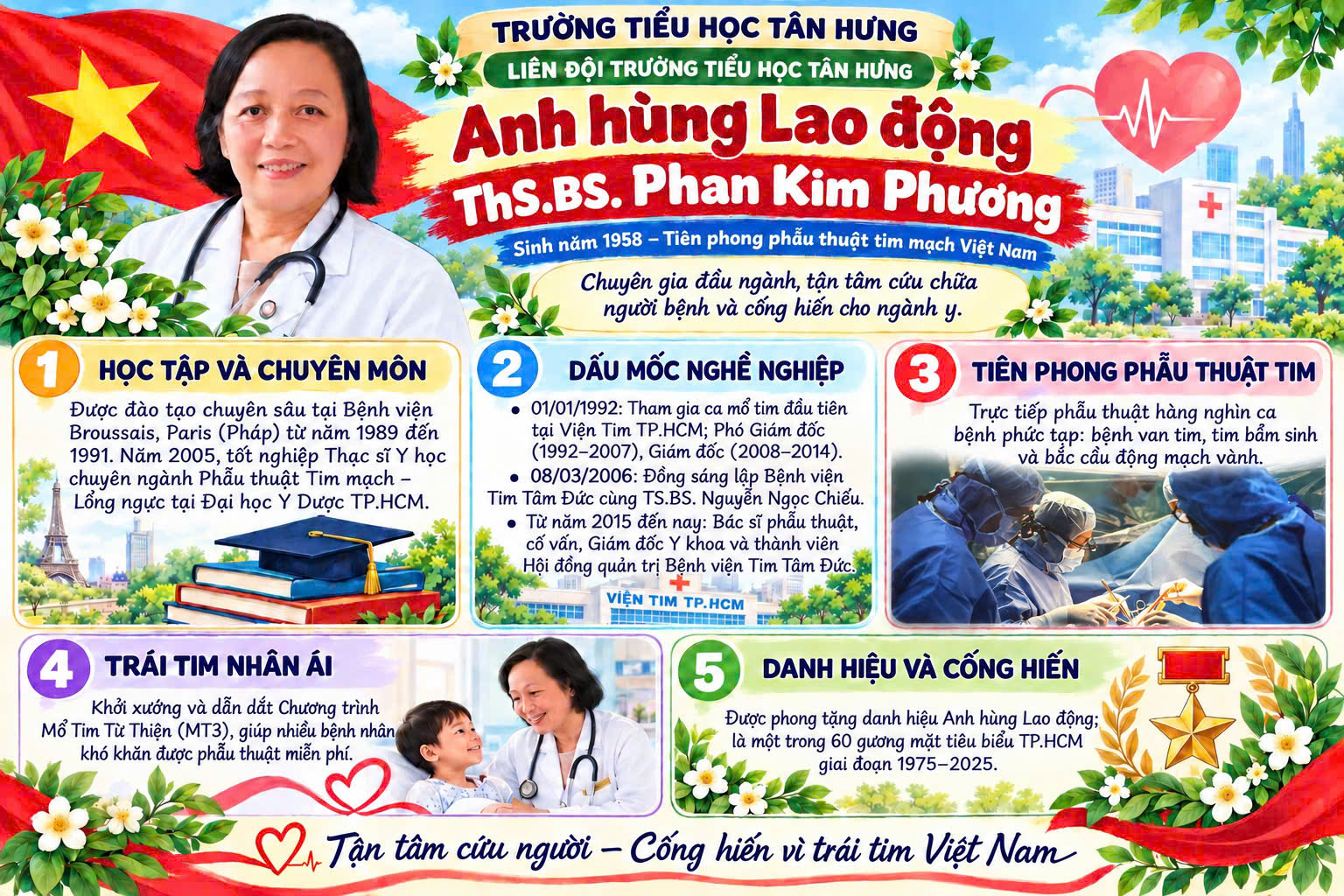 ThS.BS. Phan Kim Phương – Trái Tim Nhân Ái Và Người Tiên Phong Phẫu Thuật Tim Mạch Việt Nam