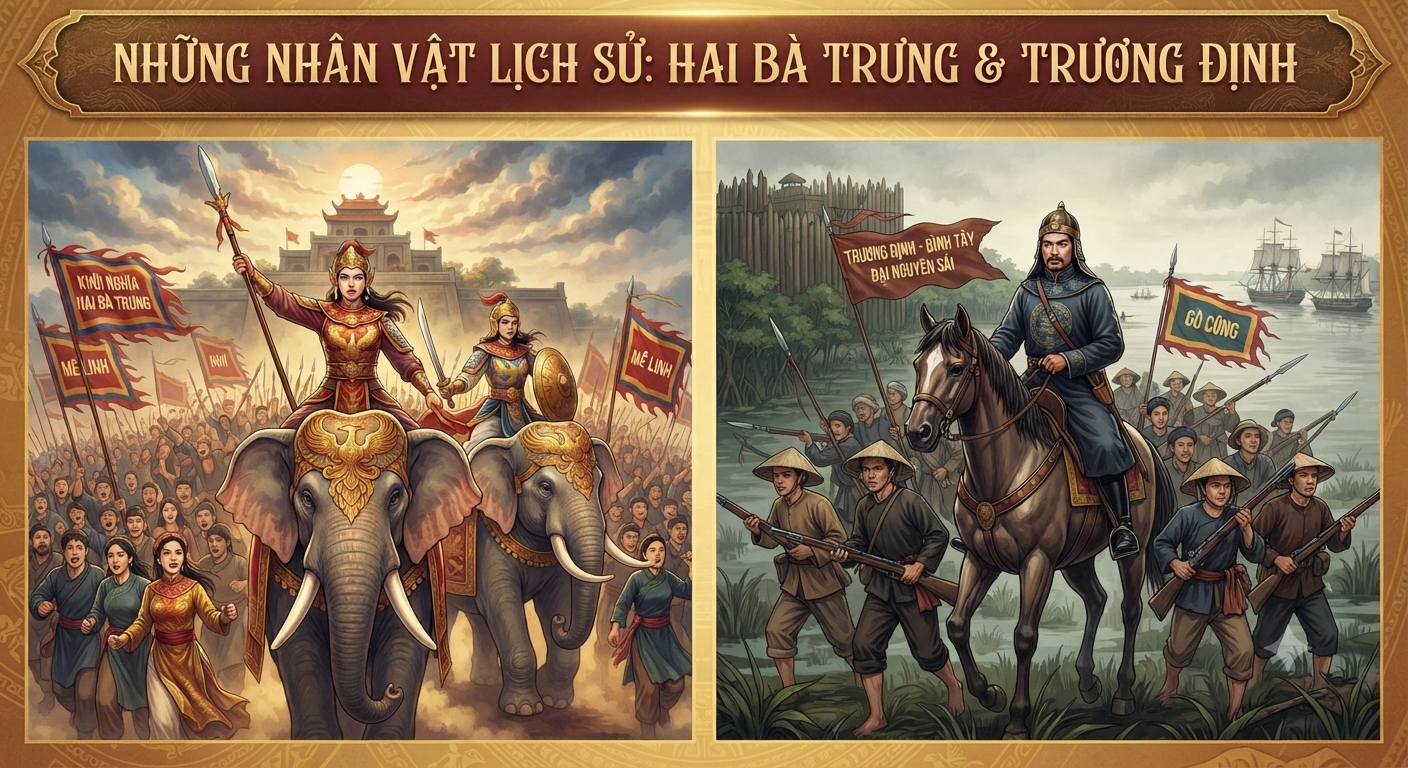 Hai Bà Trưng và Trương Định: Những Biểu Tượng Sáng Ngời Của Lòng Yêu Nước