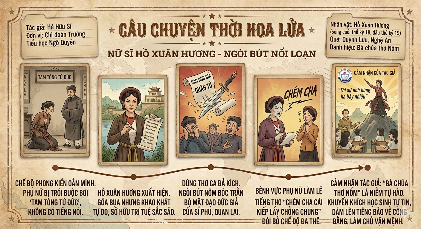 Nữ sĩ Hồ Xuân Hương.