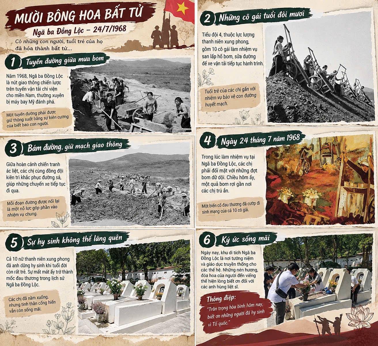 10 bông hoa bất tử.