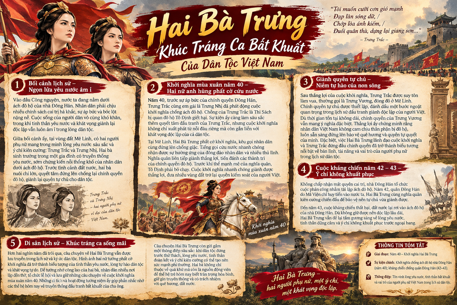 Hai Bà Trưng – Khúc Tráng Ca Bất Khuất Của Dân Tộc Việt Nam