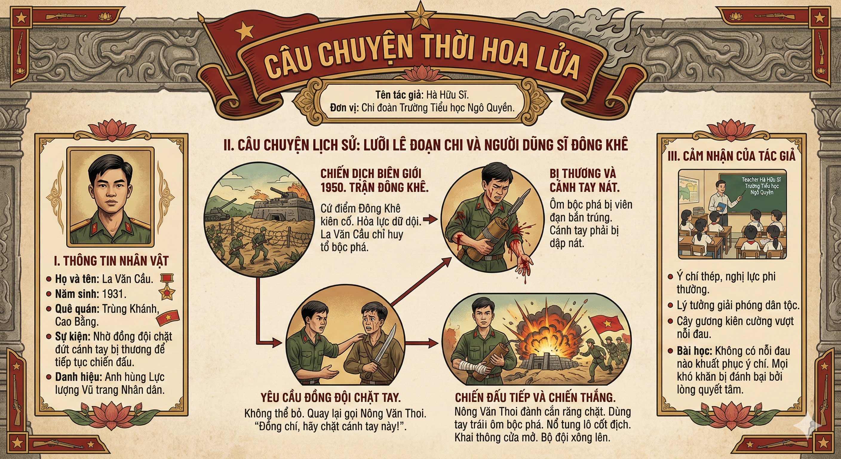 CÂU CHUYỆN THỜI HOA LỬA - Anh hùng La Văn Cầu
