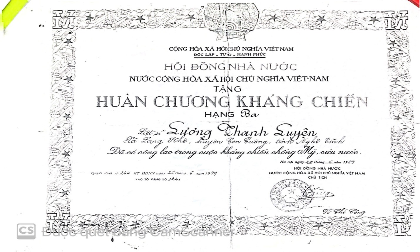 “LIỆT SĨ LƯƠNG THANH LUYỆN – NGỌN LỬA YÊU NƯỚC TRUYỀN QUA CÁC THẾ HỆ”