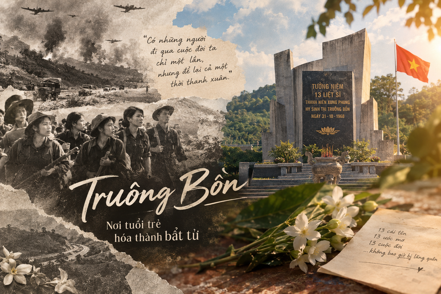 Truông Bồn – nơi tuổi trẻ hóa thành bất tử