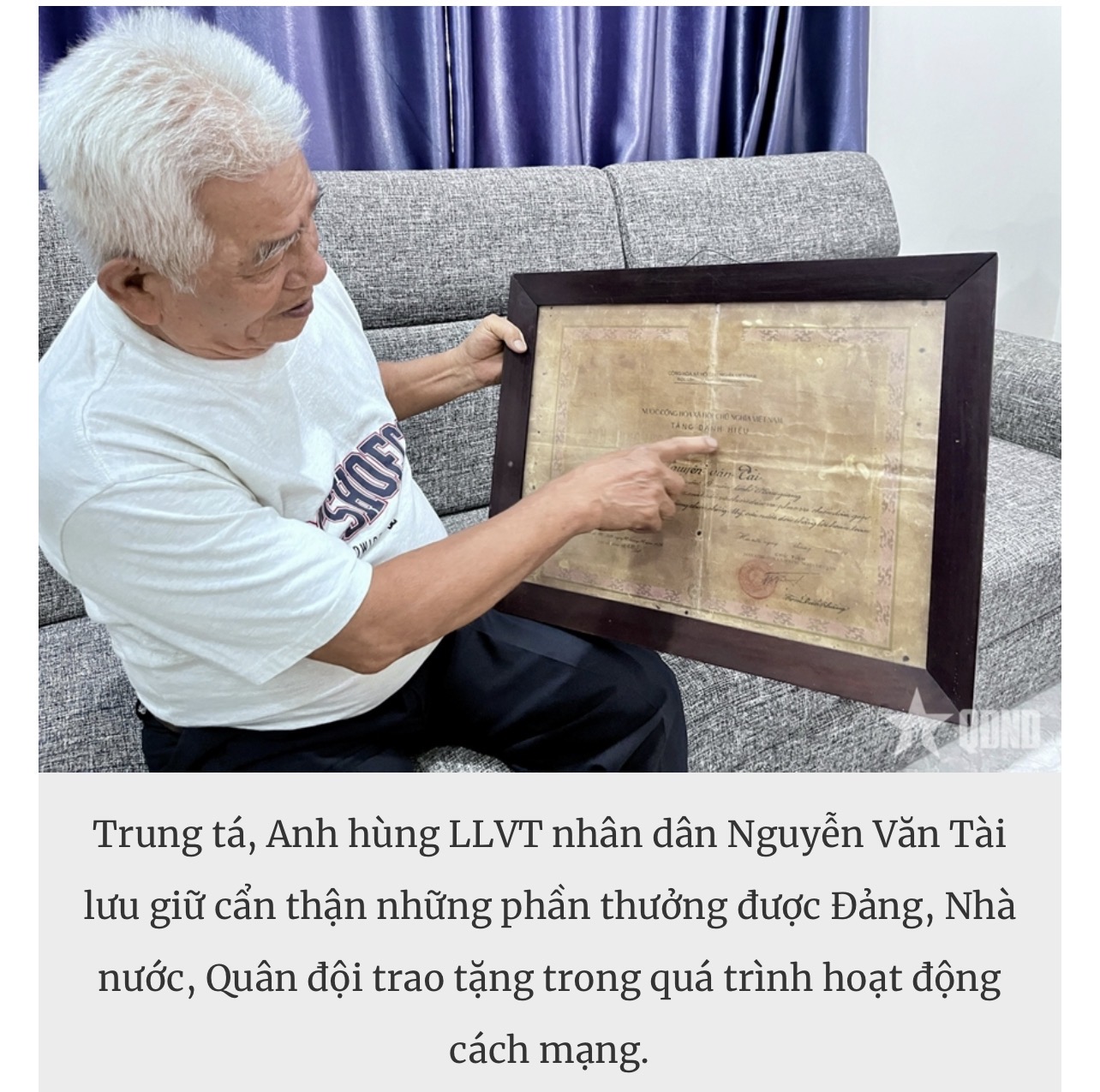Anh hùng LLVT nhân dân Nguyễn Văn Tài: Vinh quang được viết bằng máu xương đồng đội