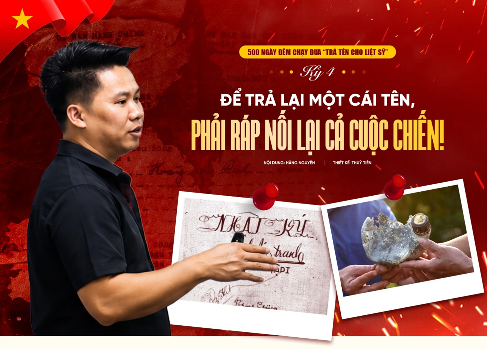 500 NGÀY ĐÊM CHẠY ĐUA “TRẢ TÊN CHO LIỆT SĨ” – KỲ 4