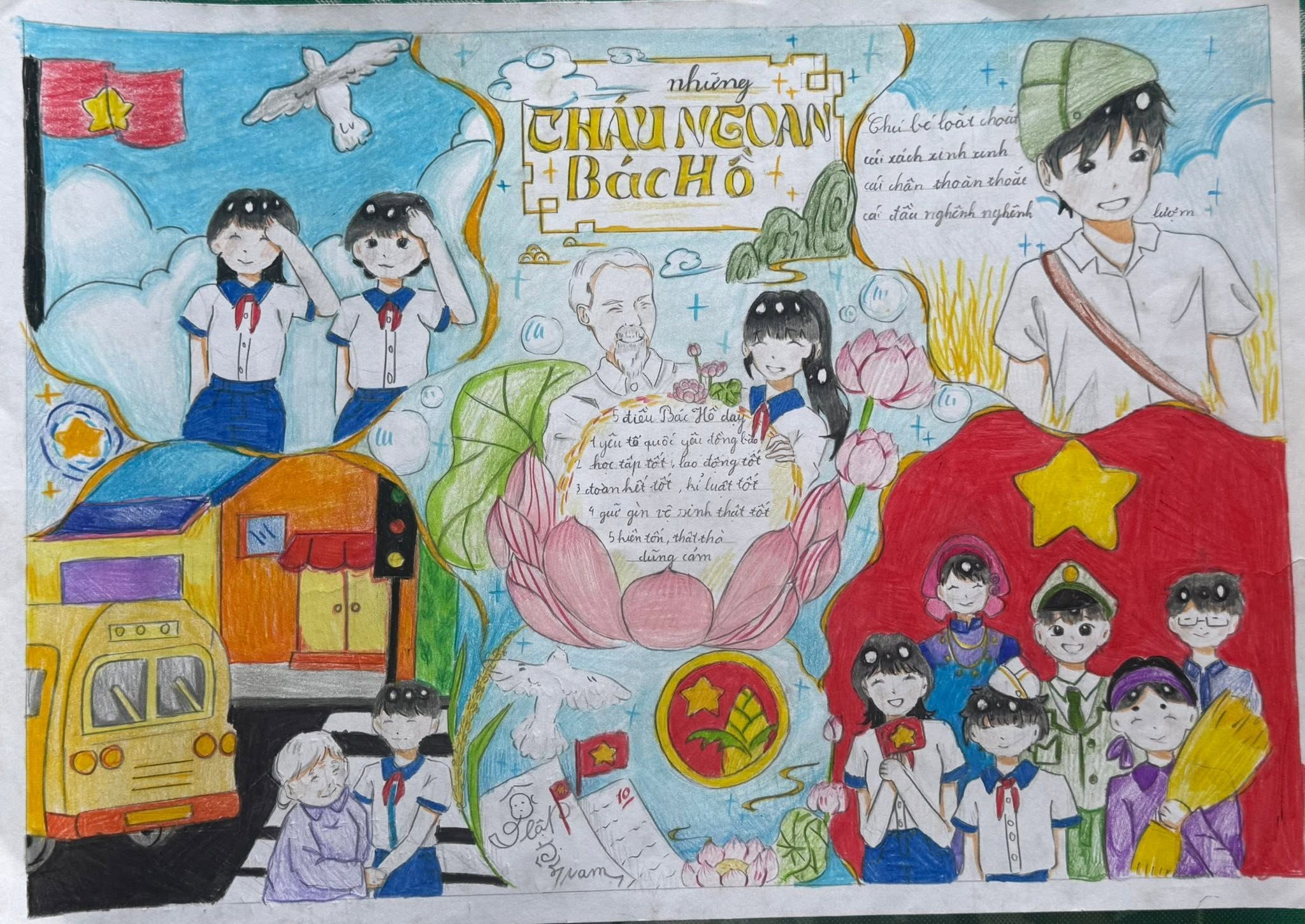 Liên đội THCS Lê Lợi tổ chức Cuộc thi vẽ tranh cổ động Chủ đề “Những cháu ngoan Bác Hồ” dự thi Giải thưởng Mỹ thuật thiếu nhi Đồng Nai 2026
