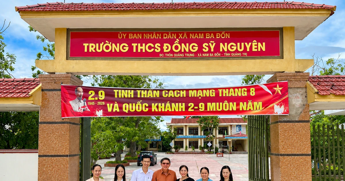 Trường THCS mang tên Trung tướng Đồng Sỹ Nguyên tại quê hương Quảng Trung