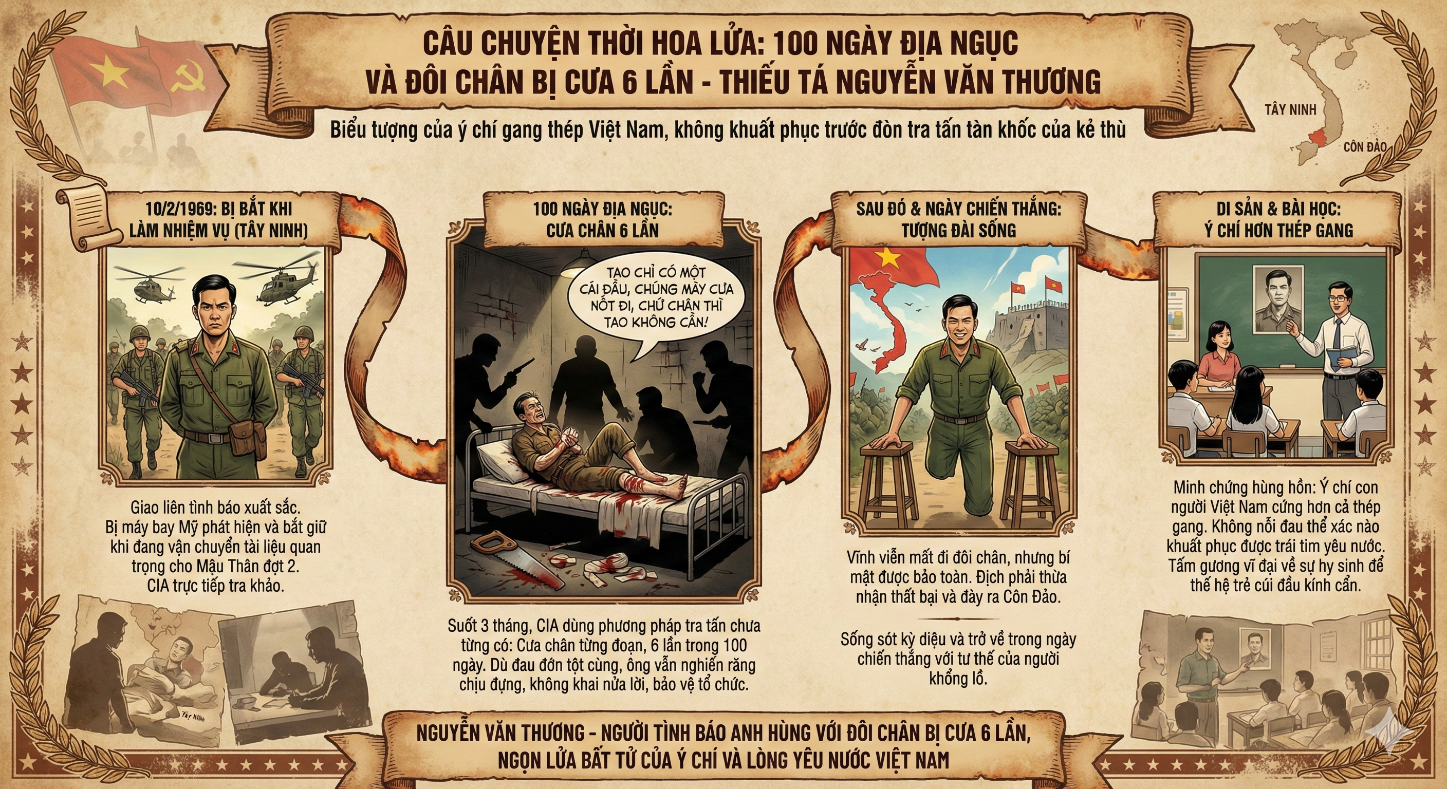 CÂU CHUYỆN THỜI HOA LỬA - Thiếu tá Tình báo Nguyễn Văn Thương