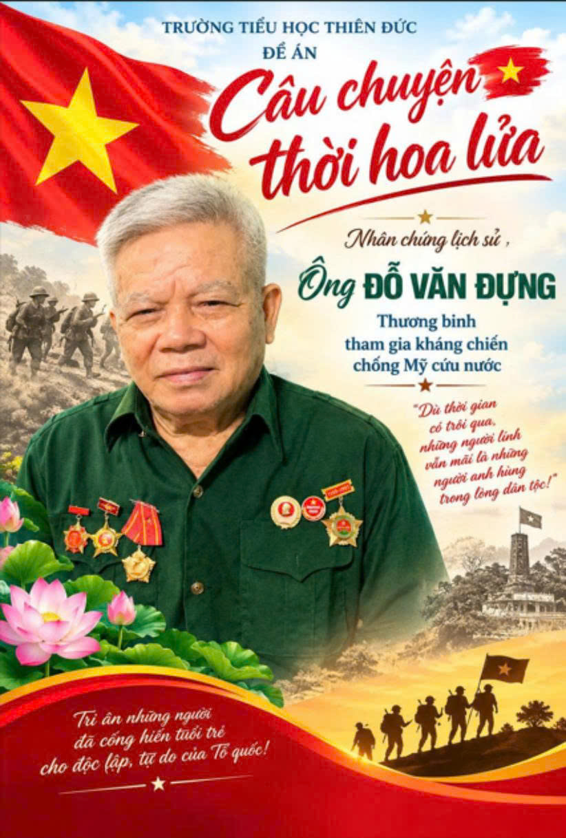 Ông Đỗ Văn Đựng – thương binh tham gia kháng chiến chống Mỹ cứu nước.